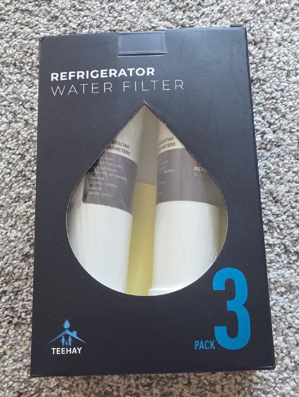 Refrigerator Water Filter  by TEEHAY - White